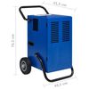 vidaXL Dezumidificator, dezghețare cu gaz cald, 50 L/24h 650 W