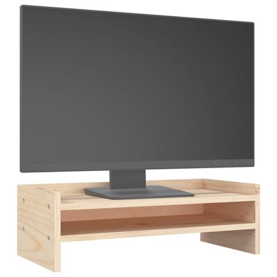 vidaXL Suport pentru monitor, 50x24x16 cm, lemn masiv de pin
