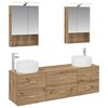 vidaXL Set de mobilier pentru baie 5 buc. Stejar Artizanal