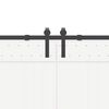 vidaXL Set feronerie pentru uși glisante, negru, 427 cm, oțel