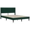 vidaXL Cadru de pat cu headboard Verde &icirc;nchis 120 x 190 cm Catifea