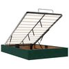 vidaXL Cadru de pat otoman cu saltea verde &icirc;nchis 120x200cm catifea