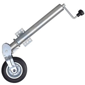 vidaXL Roată manevră remorcă 60 mm 2 tub susținere/2 cleme despicate