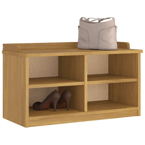 vidaXL Bancă pentru hol „SANDNES” 87x40x50 cm din lemn masiv de pin