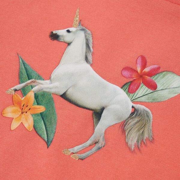 Tricou de copii cu m&acirc;neci scurte, corai, 116