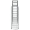 vidaXL Coșuri gabion arcuite 30 buc, 200x30x100/120 cm fier galvanizat