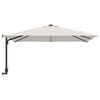 vidaXL Parasol de Grădină Bej și negru 248.5 x 247.5 x 160 cm