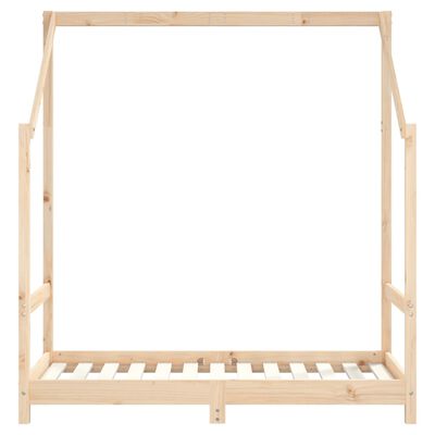 vidaXL Cadru de pat pentru copii, 2x(70x140) cm, lemn masiv de pin