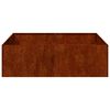vidaXL Jardinieră Rusty 100x100x30 cm Oțel pentru intemperii