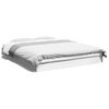 vidaXL Cadru de pat, alb, 150x200 cm, lemn prelucrat