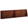 vidaXL Zid de sprijin 2 buc. 80 x 12 x 50 cm Ruginit