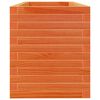 vidaXL Jardinieră grădină, maro ceruit, 110x40x45,5 cm, lemn masiv pin