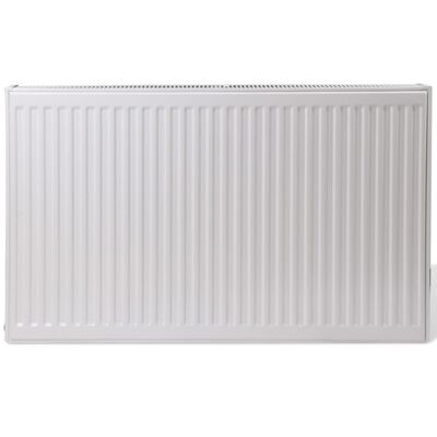Conectori laterali pentru radiator compact, alb, 80 x 10 x 60 cm