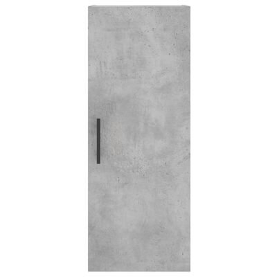 vidaXL Dulap înalt, gri beton, 34,5x34x180 cm, lemn prelucrat