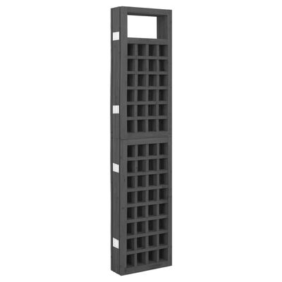 vidaXL Separator cameră 6 panouri negru 242,5x180 cm nuiele/lemn brad