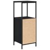 vidaXL Dulap de baie cu rafturi Stejar negru 36x35x95 cm