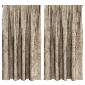 vidaXL Cortine din catifea 2 pcs Șampanie 140 x 140 cm Catifea