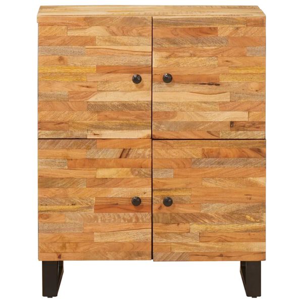vidaXL Dulap lateral cu ușă Maro 60 x 33 x 75 cm Lemn de mango solid