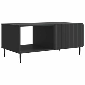 vidaXL Masă de cafea Negru 90 x 50 x 40 cm Lemn prelucrat