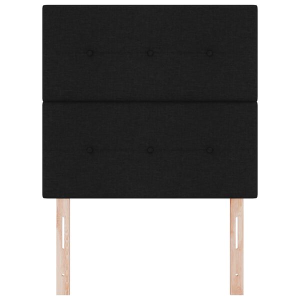 vidaXL Tăblie cap cu headboard Negru 80 cm Piele artificială