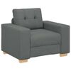 vidaXL Fotoliu canapea, gri &icirc;nchis, 100x78x80 cm, material textil