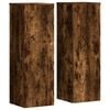 vidaXL Suporturi de plante 2 buc. stejar fumuriu 33x33x100 cm lemn