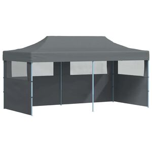 vidaXL Cort petrecere pliabil cu pereți laterali, antracit, 3 x 6 m