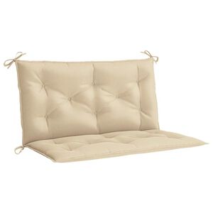 vidaXL Pernă bancă de grădină, bej, 100x(50+50)x7 cm, material oxford