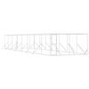 vidaXL Padoc de exterior pentru c&acirc;ini argintiu 4x16x2m oțel galvanizat
