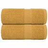 vidaXL Prosoape de baie, FROGN, 2 buc., aurii, 30x30 cm, 360 g/m&sup2;