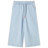 vidaXL Pantaloni pentru copii, albastru denim pal, 116