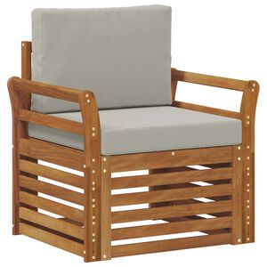 vidaXL Set de canapele de exterior Lemn de acacia solid și poliester