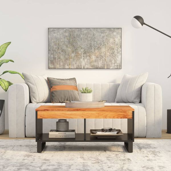 vidaXL Măsuță de cafea, 90x50x40 cm, lemn masiv de acacia