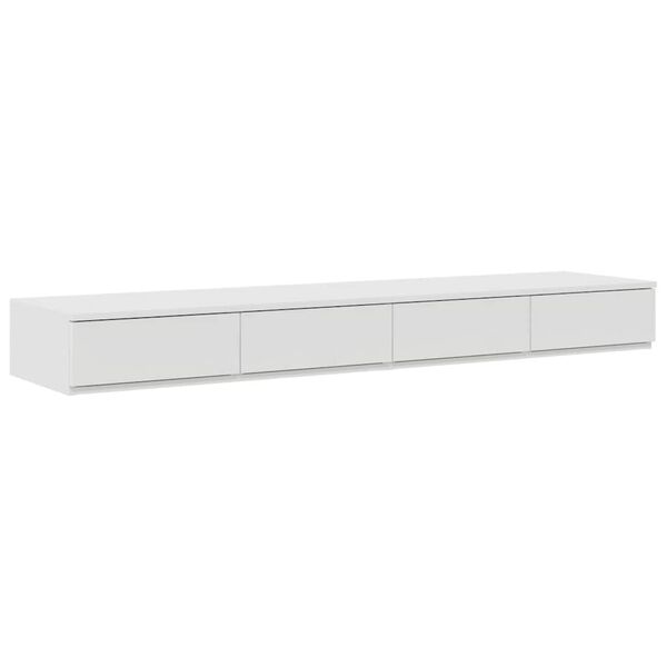 vidaXL Sertare pentru pat Alb 160 x 36,5 x 16,5 cm Lemn compozit