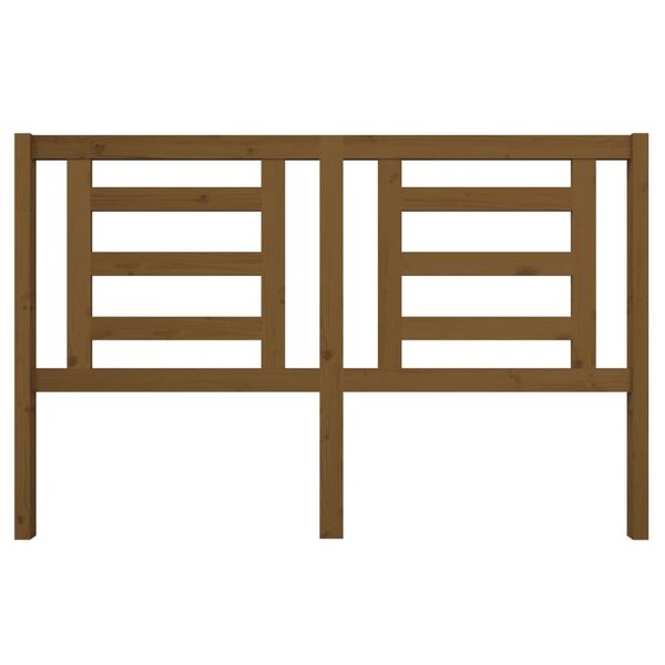 vidaXL Tăblie de pat, maro miere, 156x4x100 cm, lemn masiv de pin