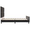 vidaXL Pat cu arcuri cu headboard Negru 140 x 200 cm Catifea