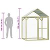 vidaXL Coteț de păsări, 1,5 x 1,5 x 2 m, lemn de pin tratat