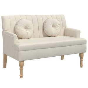 vidaXL Banchetă cu perne, 113x64,5x75,5 cm, in
