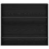 vidaXL Raft pentru reviste Stejar Negru 80 x 12 x 70 cm Lemn compozit