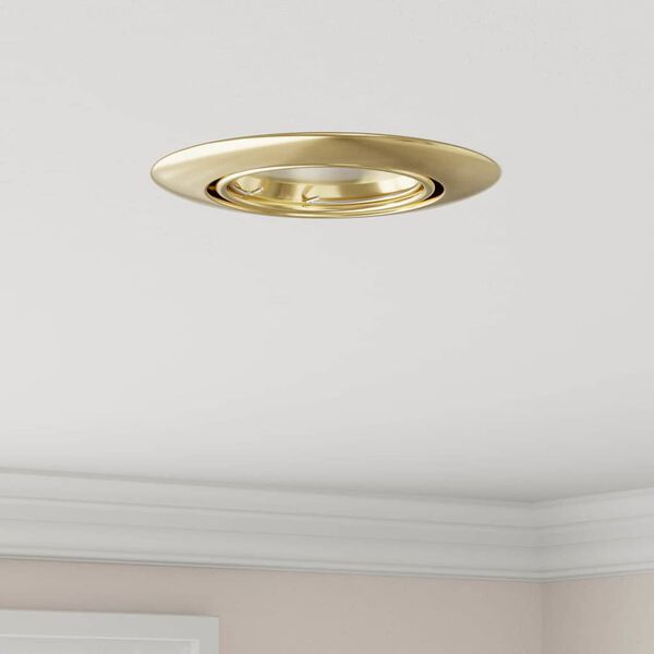 vidaXL Spot 6 pcs Auriu 9 x 9 x 2.5 cm Metal