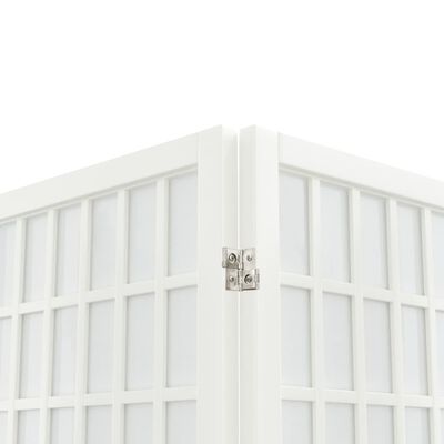 vidaXL Paravan pliabil de cameră 3 panouri alb 120x170 cm stil japonez