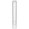 vidaXL Perete gabion cu capace, 100 x 20 x 150 cm, oțel galvanizat