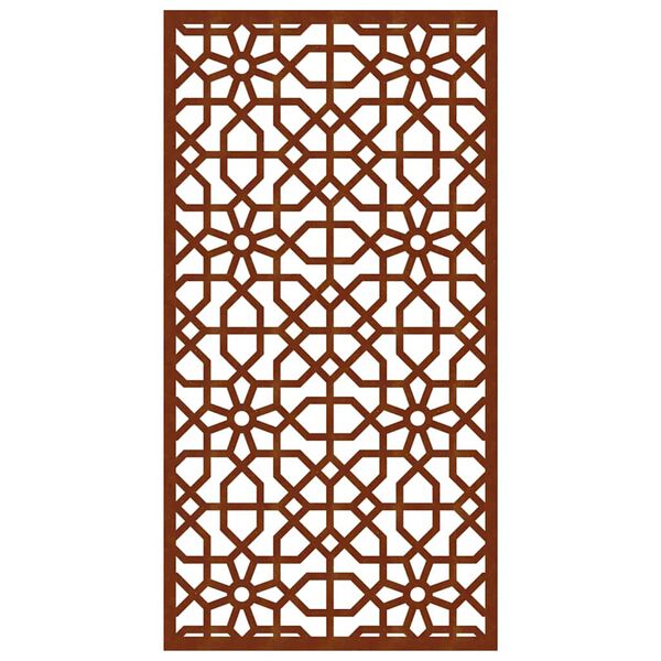 vidaXL Decor perete de grădină 105x55 cm design Maur oțel Corten
