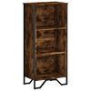 vidaXL Bibliotecă, stejar fumuriu, 50x31x106 cm, lemn prelucrat