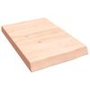 vidaXL Blat de baie, 40x60x(2-6) cm, lemn masiv netratat