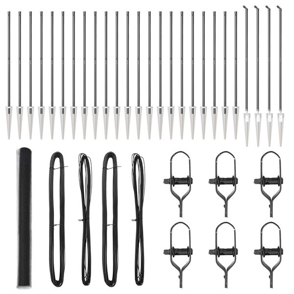 vidaXL St&acirc;lp de gard. Gri 50 x 1,5 m (plasă de 25 mm) Oțel și PVC