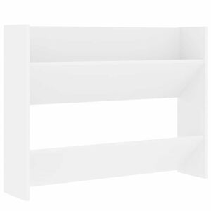 vidaXL Pantofar de perete, alb, 80x18x60 cm, lemn prelucrat