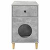vidaXL Casa pentru pisici Beton 72 x 42.5 x 70 cm Lemn compozit