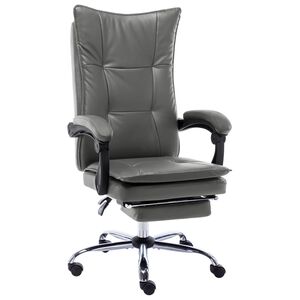vidaXL Scaun de birou, antracit, piele ecologică