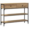vidaXL Masă de consolă Stejar Artizanal 100 x 25 x 75 cm